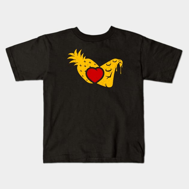 Pineapple Love Kids T-Shirt by GEEKsomniac